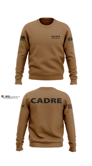 Crew Neck Sweatshirt, 96 SFS Training Section, Air Force, Teamtime, Team time, sublimation, custom sports apparel, team uniforms, spirit wear, spiritwear, sports uniforms, custom shirts, team store, custom team store, fundraiser sports, apparel fundraiser
