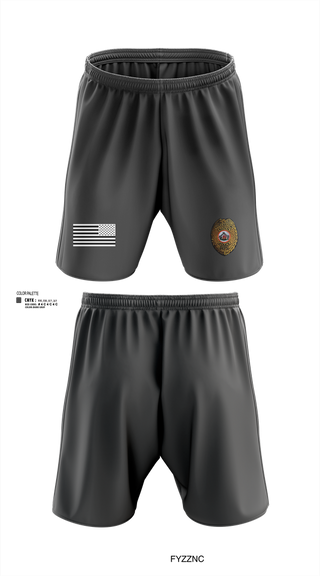 Athletic Shorts With Pockets, Citizen Pottawatomie nation Police Department, Police, Teamtime, Team time, sublimation, custom sports apparel, team uniforms, spirit wear, spiritwear, sports uniforms, custom shirts, team store, custom team store, fundraiser sports, apparel fundraiser