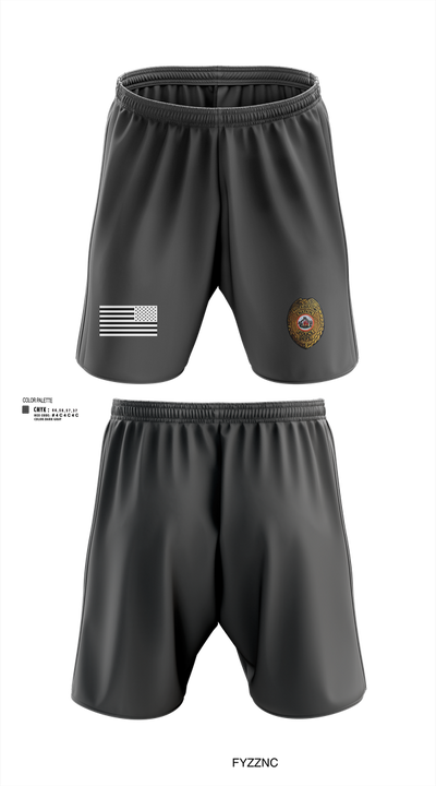 Citizen Pottawatomie nation Police Department  Athletic Shorts With Pockets - 1