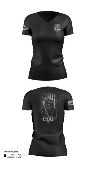 Womens Short Sleeve Vneck Shirt, CDU, Police, Teamtime, Team time, sublimation, custom sports apparel, team uniforms, spirit wear, spiritwear, sports uniforms, custom shirts, team store, custom team store, fundraiser sports, apparel fundraiser