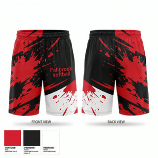 Athletic Shorts With Pockets, Fallbrook softball, Softball, Teamtime, Team time, sublimation, custom sports apparel, team uniforms, spirit wear, spiritwear, sports uniforms, custom shirts, team store, custom team store, fundraiser sports, apparel fundraiser