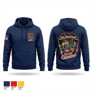 Hoodie, East Knox Special Ops, Fire Department, Teamtime, Team time, sublimation, custom sports apparel, team uniforms, spirit wear, spiritwear, sports uniforms, custom shirts, team store, custom team store, fundraiser sports, apparel fundraiser