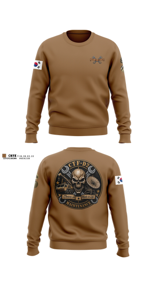 Crew Neck Sweatshirt, CTF D-2, Army, Teamtime, Team time, sublimation, custom sports apparel, team uniforms, spirit wear, spiritwear, sports uniforms, custom shirts, team store, custom team store, fundraiser sports, apparel fundraiser