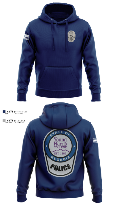 Young Harris College Police Department 23212207 Hoodie - 1