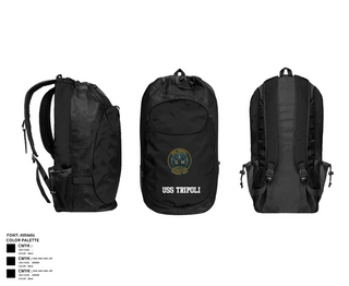 Gear Bag, USS TRIPOLI, , Teamtime, Team time, sublimation, custom sports apparel, team uniforms, spirit wear, spiritwear, sports uniforms, custom shirts, team store, custom team store, fundraiser sports, apparel fundraiser