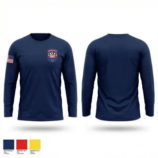 Long Sleeve Performance Shirt, Monroeville Fire department Station 5, Fire Department, Teamtime, Team time, sublimation, custom sports apparel, team uniforms, spirit wear, spiritwear, sports uniforms, custom shirts, team store, custom team store, fundraiser sports, apparel fundraiser