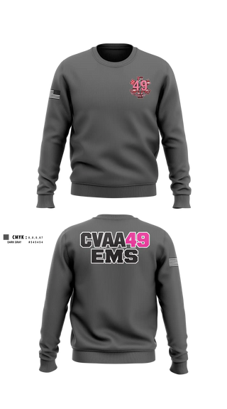 Crew Neck Sweatshirt, Coudersport Ems, EMS/EMT, Teamtime, Team time, sublimation, custom sports apparel, team uniforms, spirit wear, spiritwear, sports uniforms, custom shirts, team store, custom team store, fundraiser sports, apparel fundraiser