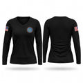 Minnie Rodgers Women's Long Sleeve V-neck Shirt - 1