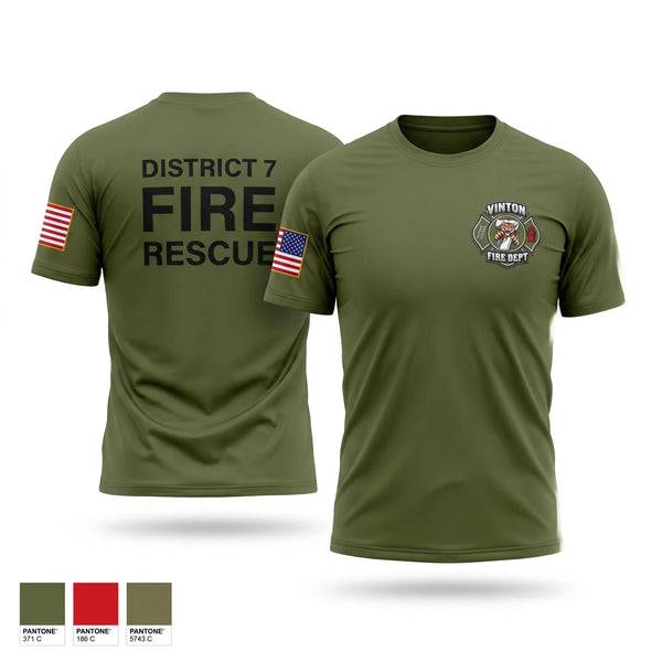 Short Sleeve Performance Shirt, District 7, Fire Department, Teamtime, Team time, sublimation, custom sports apparel, team uniforms, spirit wear, spiritwear, sports uniforms, custom shirts, team store, custom team store, fundraiser sports, apparel fundraiser