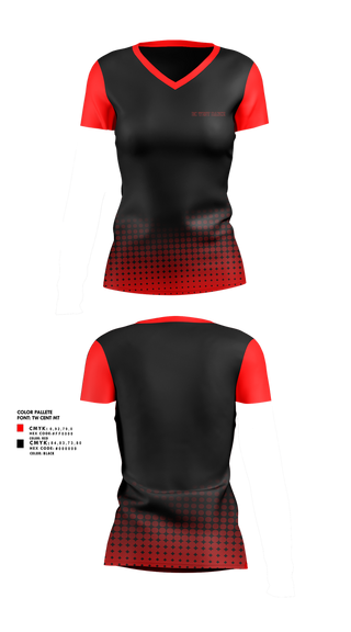 Womens Short Sleeve Vneck Shirt, DC West Dance, Spirit Store, Teamtime, Team time, sublimation, custom sports apparel, team uniforms, spirit wear, spiritwear, sports uniforms, custom shirts, team store, custom team store, fundraiser sports, apparel fundraiser