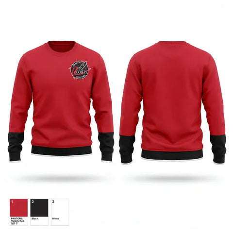 Crew Neck Sweatshirt, Ramstad Rockets, Men's Basketball, Teamtime, Team time, sublimation, custom sports apparel, team uniforms, spirit wear, spiritwear, sports uniforms, custom shirts, team store, custom team store, fundraiser sports, apparel fundraiser