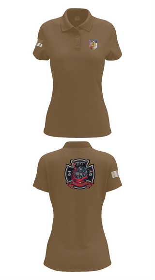 Womens Short Sleeve Performance Polo, Truck 35, , Teamtime, Team time, sublimation, custom sports apparel, team uniforms, spirit wear, spiritwear, sports uniforms, custom shirts, team store, custom team store, fundraiser sports, apparel fundraiser