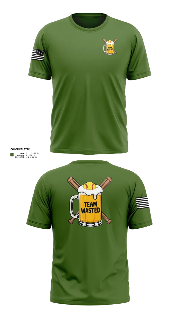 Short Sleeve Performance Shirt, Team Wasted, Softball, Teamtime, Team time, sublimation, custom sports apparel, team uniforms, spirit wear, spiritwear, sports uniforms, custom shirts, team store, custom team store, fundraiser sports, apparel fundraiser