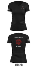 Sparks Fire Department 47442380 Women's Short Sleeve V-neck Shirt - 24