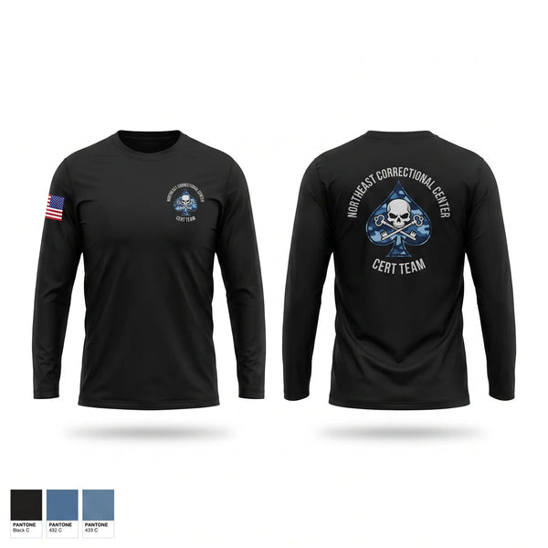 Long Sleeve Performance Shirt, Northeast Correctional Center, Police, Teamtime, Team time, sublimation, custom sports apparel, team uniforms, spirit wear, spiritwear, sports uniforms, custom shirts, team store, custom team store, fundraiser sports, apparel fundraiser