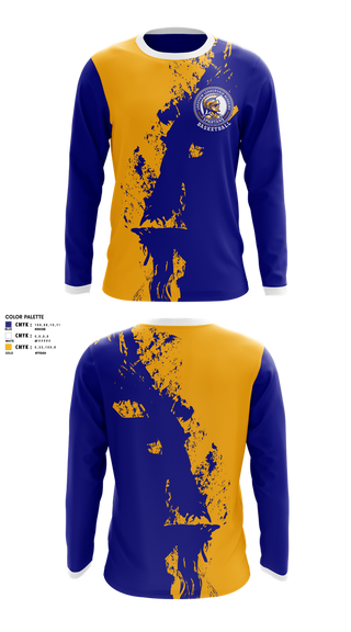 Long Sleeve Performance Shirt, Spartans, Men's Basketball, Teamtime, Team time, sublimation, custom sports apparel, team uniforms, spirit wear, spiritwear, sports uniforms, custom shirts, team store, custom team store, fundraiser sports, apparel fundraiser