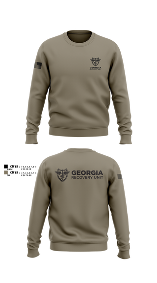 Crew Neck Sweatshirt, Georgia Recovery Unit, , Teamtime, Team time, sublimation, custom sports apparel, team uniforms, spirit wear, spiritwear, sports uniforms, custom shirts, team store, custom team store, fundraiser sports, apparel fundraiser