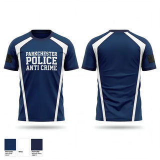 Short Sleeve Performance Shirt, Parkchester Police Anti Crime, Police, Teamtime, Team time, sublimation, custom sports apparel, team uniforms, spirit wear, spiritwear, sports uniforms, custom shirts, team store, custom team store, fundraiser sports, apparel fundraiser
