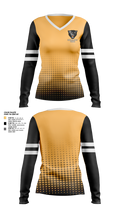 Northwestern Lehigh Tigers 26810630 Women's Long Sleeve V-neck Shirt - 1