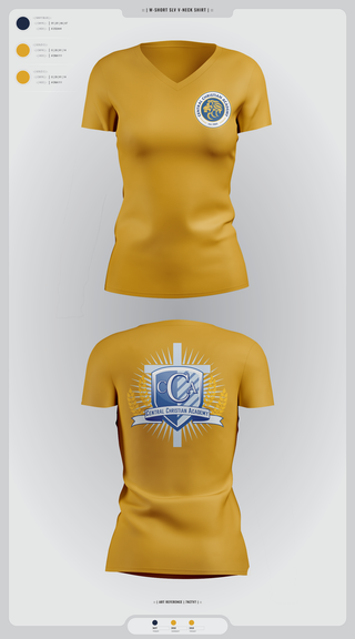 Womens Short Sleeve Vneck Shirt, Wichita Lions, Cross Country, Teamtime, Team time, sublimation, custom sports apparel, team uniforms, spirit wear, spiritwear, sports uniforms, custom shirts, team store, custom team store, fundraiser sports, apparel fundraiser
