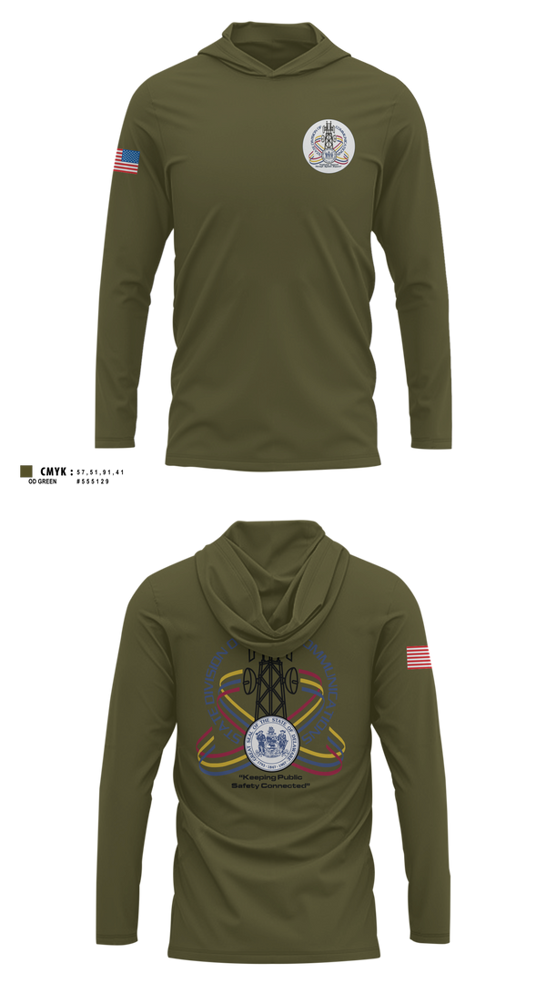 Long Sleeve Hooded Sun Shirt, Divcomm, Police, Teamtime, Team time, sublimation, custom sports apparel, team uniforms, spirit wear, spiritwear, sports uniforms, custom shirts, team store, custom team store, fundraiser sports, apparel fundraiser