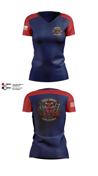 Womens Short Sleeve Vneck Shirt, Cooleemee fire department, Fire Department, Teamtime, Team time, sublimation, custom sports apparel, team uniforms, spirit wear, spiritwear, sports uniforms, custom shirts, team store, custom team store, fundraiser sports, apparel fundraiser