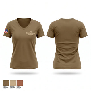 Womens Short Sleeve Vneck Shirt, 482 Security Forces Squadron, Air Force, Teamtime, Team time, sublimation, custom sports apparel, team uniforms, spirit wear, spiritwear, sports uniforms, custom shirts, team store, custom team store, fundraiser sports, apparel fundraiser