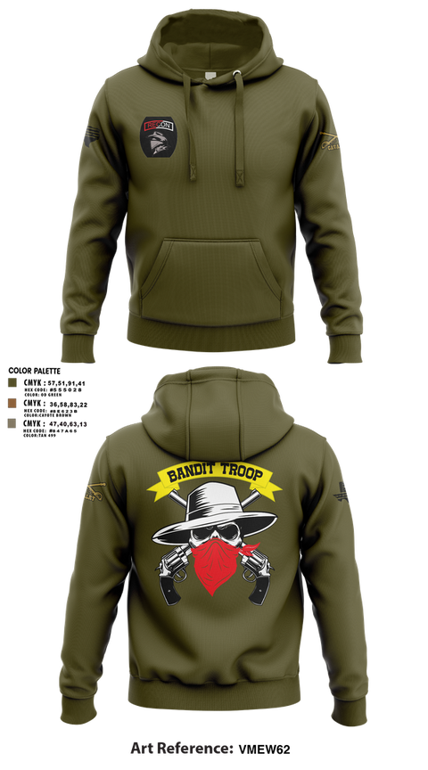 Hoodie, 6-9 bandit troop, Army, Teamtime, Team time, sublimation, custom sports apparel, team uniforms, spirit wear, spiritwear, sports uniforms, custom shirts, team store, custom team store, fundraiser sports, apparel fundraiser