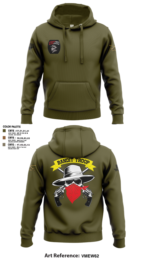 Hoodie, 6-9 bandit troop, Army, Teamtime, Team time, sublimation, custom sports apparel, team uniforms, spirit wear, spiritwear, sports uniforms, custom shirts, team store, custom team store, fundraiser sports, apparel fundraiser