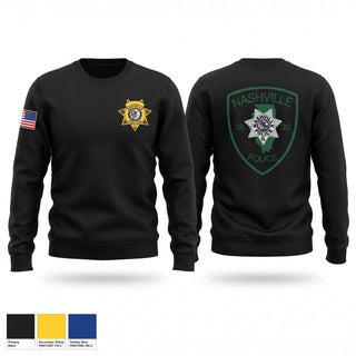 Crew Neck Sweatshirt, Nashville Police Department, Police, Teamtime, Team time, sublimation, custom sports apparel, team uniforms, spirit wear, spiritwear, sports uniforms, custom shirts, team store, custom team store, fundraiser sports, apparel fundraiser