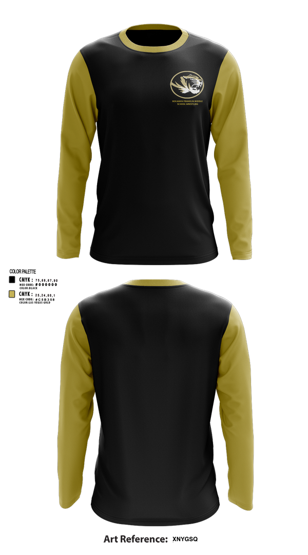 Long Sleeve Performance Shirt, Benjamin Franklin Middle School Wrestling, Wrestling, Teamtime, Team time, sublimation, custom sports apparel, team uniforms, spirit wear, spiritwear, sports uniforms, custom shirts, team store, custom team store, fundraiser sports, apparel fundraiser