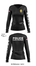 Sweet Springs 86636060 Women's Long Sleeve V-neck Shirt - 16