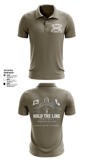 Short Sleeve Performance Polo, 192nd MP BN, Army, Teamtime, Team time, sublimation, custom sports apparel, team uniforms, spirit wear, spiritwear, sports uniforms, custom shirts, team store, custom team store, fundraiser sports, apparel fundraiser