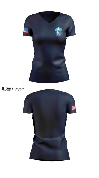 Womens Short Sleeve Vneck Shirt, Wings of Blue, Air Force, Teamtime, Team time, sublimation, custom sports apparel, team uniforms, spirit wear, spiritwear, sports uniforms, custom shirts, team store, custom team store, fundraiser sports, apparel fundraiser