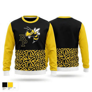 Crew Neck Sweatshirt, Brooklyn Park Bees, Men's Basketball, Teamtime, Team time, sublimation, custom sports apparel, team uniforms, spirit wear, spiritwear, sports uniforms, custom shirts, team store, custom team store, fundraiser sports, apparel fundraiser
