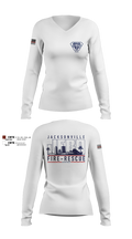 JFRD Critical Care Team 81495664 Women's Long Sleeve V-neck Shirt - 7