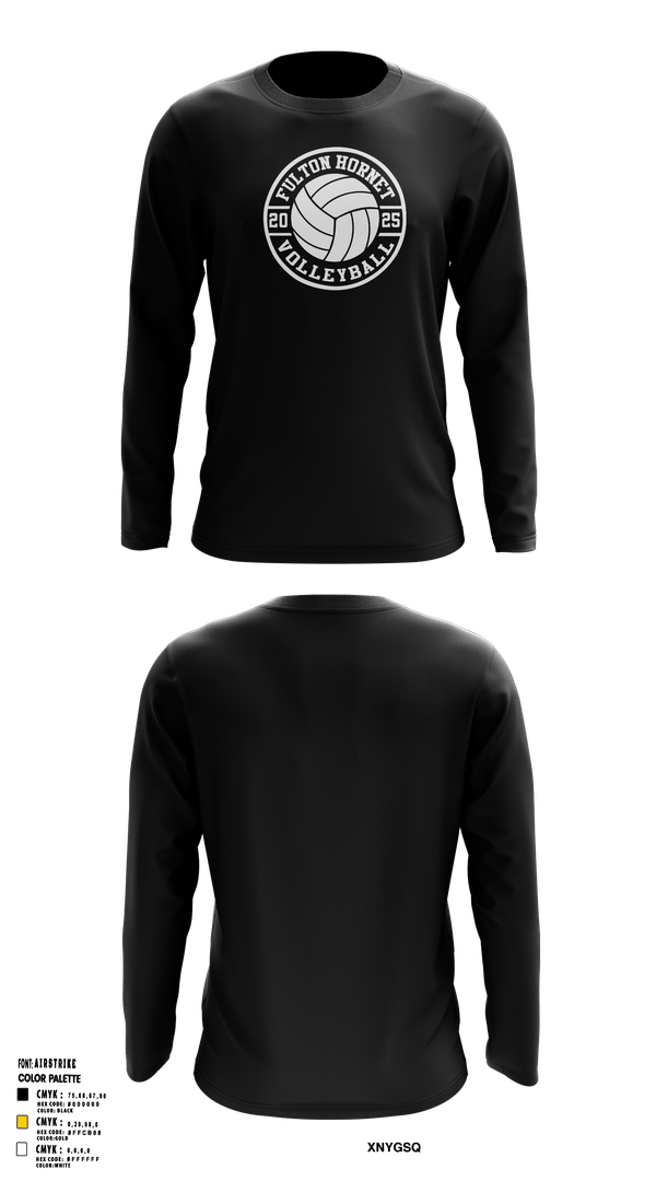 Long Sleeve Performance Shirt, Fulton Hornets Volleyball, Women's Volleyball, Teamtime, Team time, sublimation, custom sports apparel, team uniforms, spirit wear, spiritwear, sports uniforms, custom shirts, team store, custom team store, fundraiser sports, apparel fundraiser
