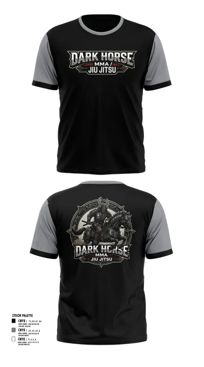 DARK HORSE MMA/JIU JITSU 63851322 Short Sleeve Rash Guard Shirt - 3