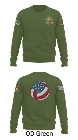 Crew Neck Sweatshirt, VB, Women's Volleyball, Teamtime, Team time, sublimation, custom sports apparel, team uniforms, spirit wear, spiritwear, sports uniforms, custom shirts, team store, custom team store, fundraiser sports, apparel fundraiser