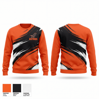 Crew Neck Sweatshirt, Astros, Baseball, Teamtime, Team time, sublimation, custom sports apparel, team uniforms, spirit wear, spiritwear, sports uniforms, custom shirts, team store, custom team store, fundraiser sports, apparel fundraiser