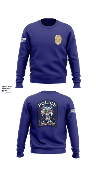 Crew Neck Sweatshirt, Lexington Police Department, Police, Teamtime, Team time, sublimation, custom sports apparel, team uniforms, spirit wear, spiritwear, sports uniforms, custom shirts, team store, custom team store, fundraiser sports, apparel fundraiser