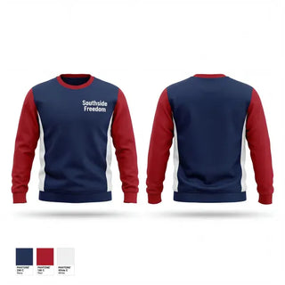 Crew Neck Sweatshirt, Southside Freedom, Baseball, Teamtime, Team time, sublimation, custom sports apparel, team uniforms, spirit wear, spiritwear, sports uniforms, custom shirts, team store, custom team store, fundraiser sports, apparel fundraiser