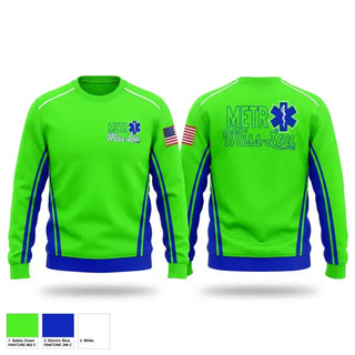 Crew Neck Sweatshirt, Metro Miss Lou EMS, EMS/EMT, Teamtime, Team time, sublimation, custom sports apparel, team uniforms, spirit wear, spiritwear, sports uniforms, custom shirts, team store, custom team store, fundraiser sports, apparel fundraiser
