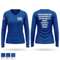 City of Forsyth Police Department 96123221 Women's Long Sleeve V-neck Shirt - 1