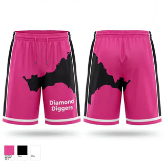 Athletic Shorts With Pockets, Diamond Diggers, Women's Volleyball, Teamtime, Team time, sublimation, custom sports apparel, team uniforms, spirit wear, spiritwear, sports uniforms, custom shirts, team store, custom team store, fundraiser sports, apparel fundraiser