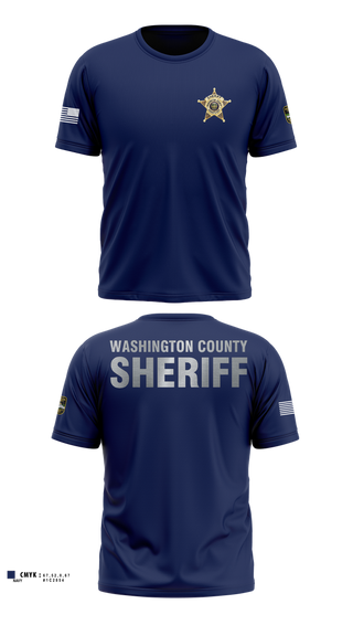 Old School Cotton Feel Shirt, Washington County Sheriff's Department, Police, Teamtime, Team time, sublimation, custom sports apparel, team uniforms, spirit wear, spiritwear, sports uniforms, custom shirts, team store, custom team store, fundraiser sports, apparel fundraiser