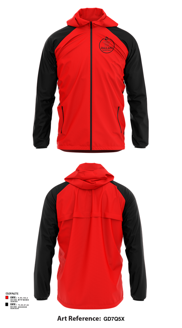 Windbreaker, Ballard Basketball, Men's Basketball, Teamtime, Team time, sublimation, custom sports apparel, team uniforms, spirit wear, spiritwear, sports uniforms, custom shirts, team store, custom team store, fundraiser sports, apparel fundraiser
