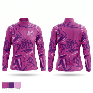 Quarter Zip Jacket, Ridin Durty softball, Softball, Teamtime, Team time, sublimation, custom sports apparel, team uniforms, spirit wear, spiritwear, sports uniforms, custom shirts, team store, custom team store, fundraiser sports, apparel fundraiser