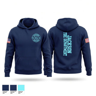 Hoodie, Jackson Fire Department, Fire Department, Teamtime, Team time, sublimation, custom sports apparel, team uniforms, spirit wear, spiritwear, sports uniforms, custom shirts, team store, custom team store, fundraiser sports, apparel fundraiser