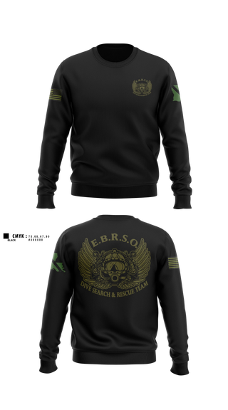 Crew Neck Sweatshirt, East Baton Rouge Sheriffs Office, Police, Teamtime, Team time, sublimation, custom sports apparel, team uniforms, spirit wear, spiritwear, sports uniforms, custom shirts, team store, custom team store, fundraiser sports, apparel fundraiser